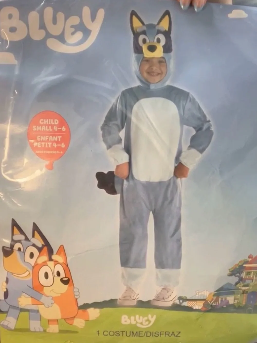 Bluey Halloween Hooded Kids 4T-6T Costume Onesie